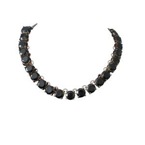 Modern Vintage Style Gold Black Acrylic Stone Fashion Bridal Wedding Jewelry